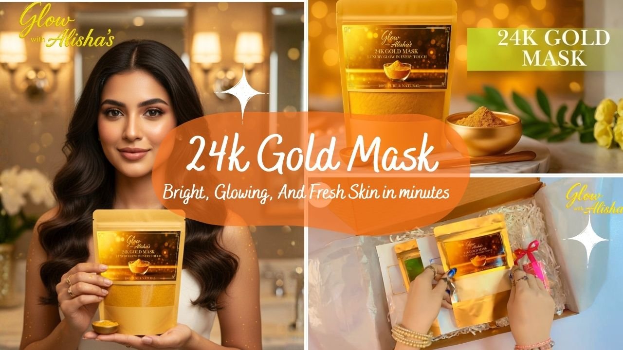 Luxury Skincare Unboxing Glow With Alishas 24k Gold Face Mask