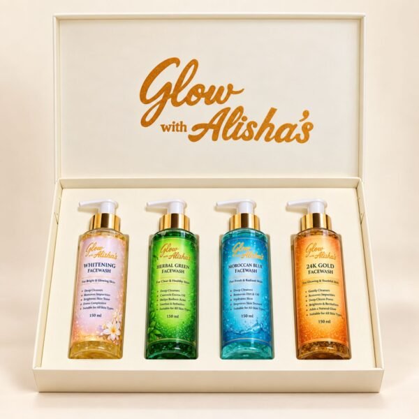 Glow With Alisha’s Complete Face Wash Collection